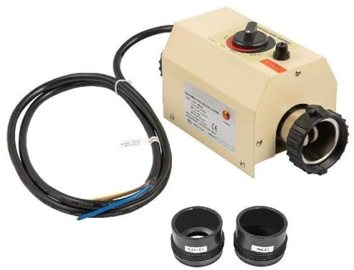 QYOEGSQ Paddling Pool Heater,2KW Mini Electric Water Heater,SPA Bath Portable Thermostat Swimming Pool Heater,Electric Water Heater Thermostat,For Massage Hot Tub