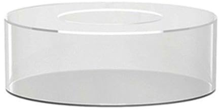 Alzata trasparente per torte, base ricaricabile, supporto per torte riempibile, in acrilico trasparente, per feste di compleanno