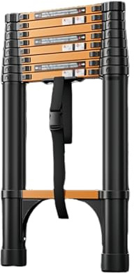 Multi Purpose Folding Carbon Steel Extension Ladders,Tall Ladders At Home Ceilings,for Repairing Plants Window Cleaning(3.5 meters)