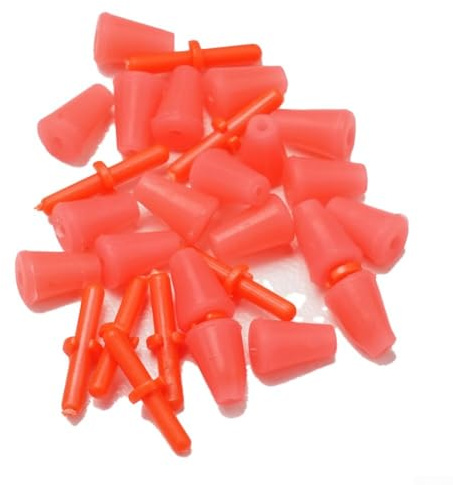 Vidonergy 10 x Schwimmer-Stopper, rutschfeste Schnurstopper, Angelwerkzeuge für Meer- und Felsangeln (S)