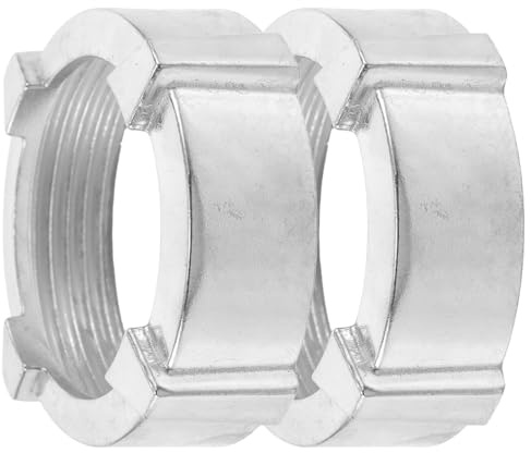 SOIMISS 2 Piezas Tuerca de Repuesto para Picadora de Carne Acero Inoxidable Compatible Accesorios Picadora para Cocina Doméstica Anillo de Retención para Molienda Segura