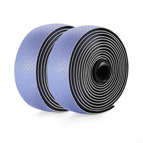 Sawhamale Ultraleichtes Rennrad-Lenkerband, stoßdämpfend, rutschfest, Silikon-Griffwickel für Radfahren, Komfort, schweißfest, leicht, 30 g, Rosa, Blau, Lila, Orange, Gelb (Violett)