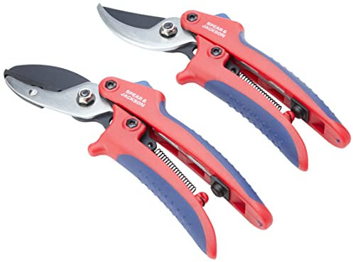 Spear & Jackson CUTTINGSET2 Bypass & Anvil Secateurs Set