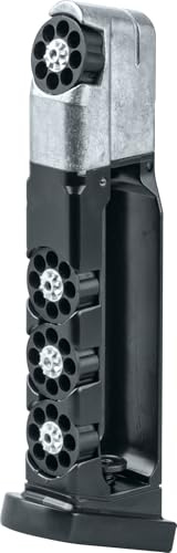 Umarex Airsoft Magazin, Kaliber 4,5 mm, Trommelkapazität 8 Schuss, für Softair Waffen, Zubehör für Pistolen