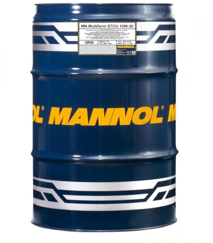 MANNOL 2501 Multifarm STOU 10W-30 Traktoröl für Landmaschinen, 208L | Halbsynthetisches Mehrbereichsöl für Motor, Getriebe und Hydraulik, Kaltstart bis -30 °C, API CG-4/SF, ACEA E3