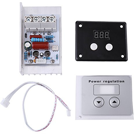 DEWIN Motordrehzahlregler 220v - Leistungsregler 230v Motoren 10000W SCR Digitaler Spannungsregler Drehzahlregler Thermostat AC 220V 80A