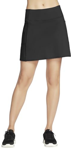 Skechers GO Walk GO Flex Skort with Pockets, Jupe-Short Femme, Black, Medium