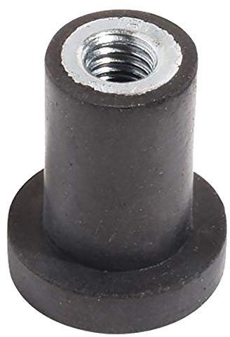 RS PRO Gummi Vibrationsdämpfer M6, Ø 12.7mm x 18mm, 60 Shore A/bis 14kg, Packung a 4 Stück