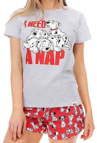 Disney Pigiama Donna | La Carica dei 101 Pigiami Estivi Grigio Medium