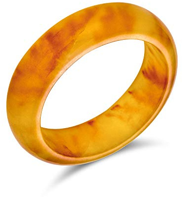 Bling Jewelry Einfacher stapelbarer Ewigkeitsring für Frauen und Jugendliche mit gefärbten Farben: Blau, Rosa, Gold, Jadegrün, Geburtsstein August