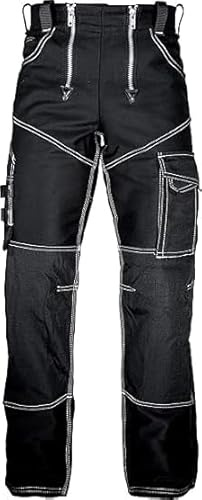 JOB Zunfthose Doppel-Pilot schwarz mit Knietaschen 46