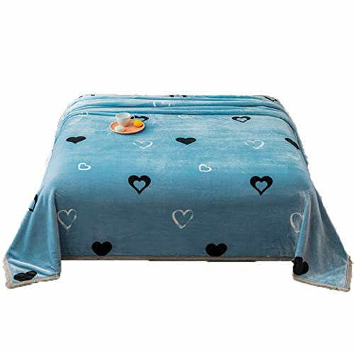 BAILR Manta De Franela De Lana De Coral 120×200cm, Transpirable Cobija Reduce El Estrés y La Ansiedad, Lavable a Máquina Mantas, para Hogar, Oficina, Viaje (Q 120×200cm)