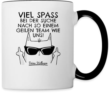 Verräter Katze Viel Spaß Tasse Zweifarbig