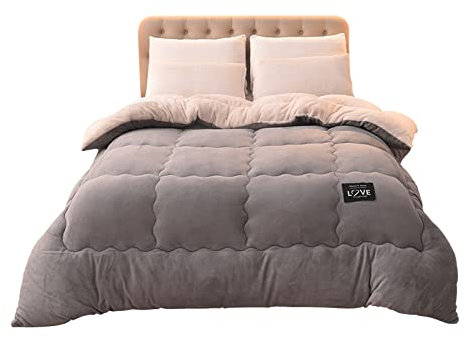 Ergocar Acogedora Reversible de Sherpa, Mantas de Peluche Extra Suaves y Esponjosas Gruesas para Sofá, Cama, Viaje, Sala de Estar