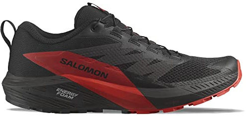 Salomon Sense Ride 5 472143, Mens Running Shoes, Black, 44 EU
