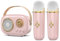 UPGRADE Karaoke Machine for Kids Adults, Portable karaoke machine with 2 microphones,5 LED Party Lights & 12 Voice Effects, Kids toys girls toys Christmas Birthday Gifts for Girls Aged 3-18 Years Old