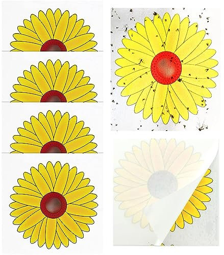 TNSRAY 30 Pièces Mouches Piège Autocollant de Fenêtre Attrape Moucheron Anti Moucherons Interieur Piège à Mouche, Piège à Mouches pour Fenêtre Intérieur, Attrape Mouches Anti Mouche