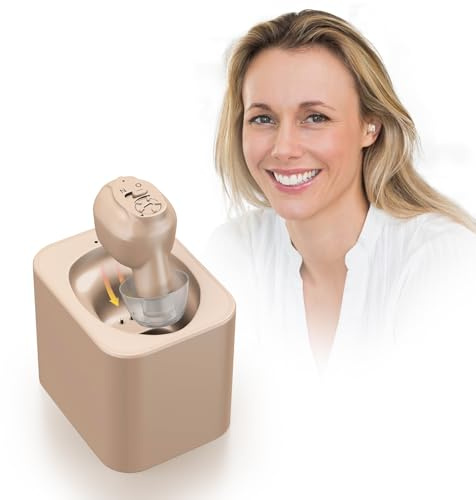 Britzgo Neues Gerät zur Geräuschunterdrückung Kompakt und tragbar mit Ladekoffer (beige)