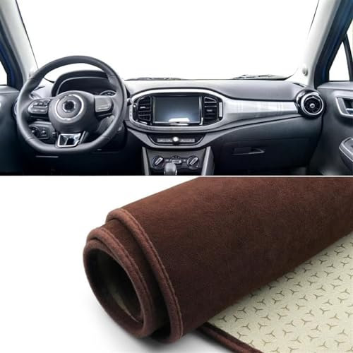 Car Interior Accessories Für MG 3 MG3 2017 Auto Dashboard Vermeiden Licht Pad Instrument Schreibtisch Abdeckung DashMat Zubehör Matte Sonnenschutz Anti-Uv Centre Console Dashboard Cover (Color : B Br