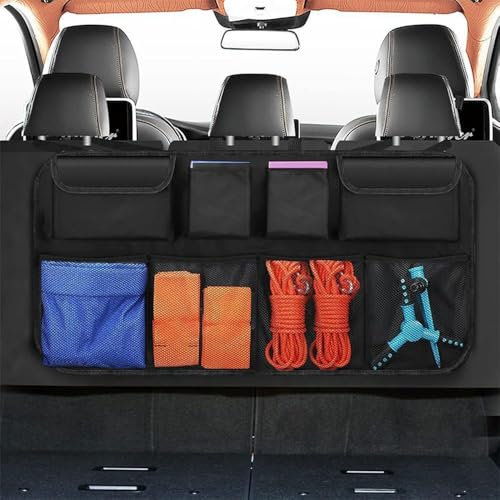 XATHKJOE Kofferraum Organizer Auto, für Audi A6 Avant C8 2018-2023 Aufbewahrungstasche Auto Kofferraum Organizer Auto Faltbox Kofferraumtasche,B