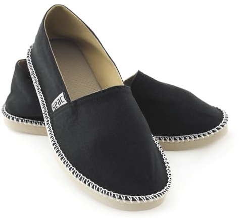 SEAC Malaga, Espadrillas Casual per Donna e Uomo in Canvas e Dettagli in Corda, Suola Antiscivolo