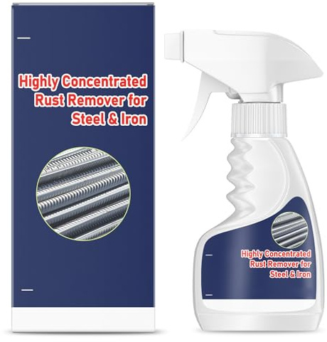 Hochleistungs-Rostlöser für Metall, leistungsstarker Rostlöser für Metall, 120ml/500ml Rostumwandler Spray, Hocheffektiver Metall Rostentferner, Mehrzweck Rostfleckenentferner für Metall (120ML)