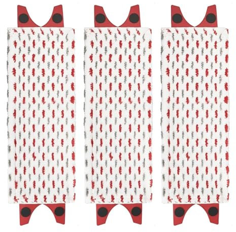 Compatible avec le tampon de balai à franges en microfibre Vileda UltraMax, réutilisable, à rotation plate, remplacement de chiffon de balai à franges, séchage rapide, lavable en machine(3PCS)