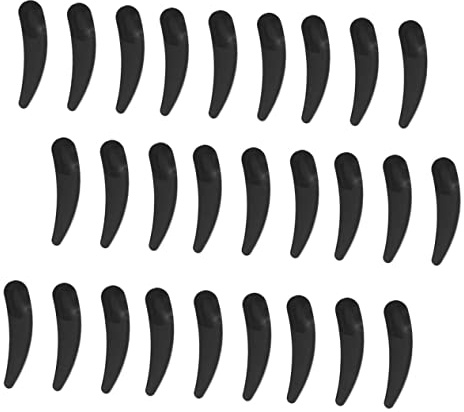 VICASKY Lot De 100 Cuillères Cosmétiques Noires Spatules En Pp Pour Soins Visage Outils D'application Pratiques Pour Masques Et Crèmes