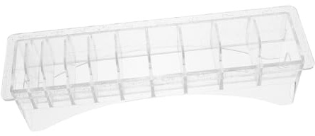 WEKADRIN Hair Clipper Guard Holder Storage Box Slot Plastic Organizer for Salon and Barber Use Clipper Comb Tray Secure Positioning and Easy Access