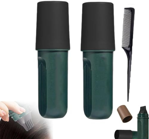 Dye capillaire Li-linzhi, bâton de teinture des cheveux Li-linzhi, peigne de retouche de racine à couverture rapide, poil 2 en 1 Color Stick, portable Root Root Concealer Couleur de poils (black*2)