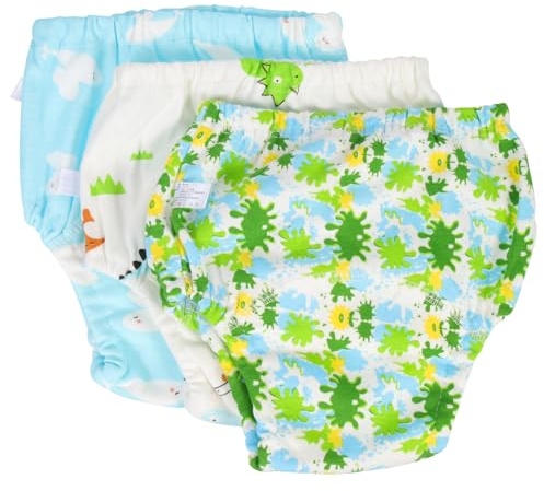 BESPORTBLE Pannolini da Bagno Riutilizzabili per 3 Pezzi Pannolino da Bagno e Traspirante Elastici per Addestramento all'Uso del Vasino Comodi e Lavabili per Ragazzo Ragazza