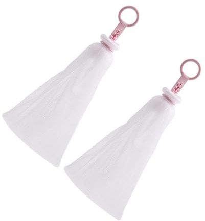 OSALADI Red Espumadora para Jabón Facial 2 Piezas, Bolsa para Crear Espuma Limpiadora, Ayudante para Jabón Hecho a Mano, Textura para Cuidado Piel, Secado Rápido, Uso en Baño y