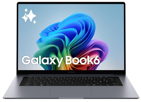 Samsung Galaxy Book6 16, Copilot+ PC, PC Portable avec IA, Processeur Intel Core Ultra 7, Mémoire 16 Go RAM, 512 Go SSD, Écran IPS, Anti-Reflet, Batterie Haute Performance, Anthracite