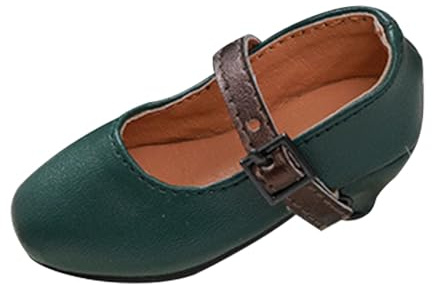 Pegciuho Miniatur High Heel Schuhe Als Accessoires für Puppenfiguren. Hergestellt Aus PU Material für Einen Realistischen Look. Ideal für Puppenfiguren Dekorat, Grün