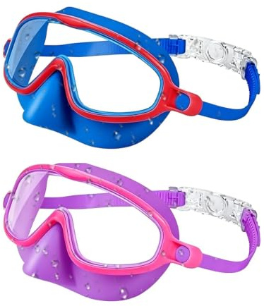 Simglasögon för Barn Imfria Glasögon | Pojkarnas Simmask För Utomhusbruk vid Poolen, Stranden under Sommarens Dykning och Snorkling samt Vattensporter och