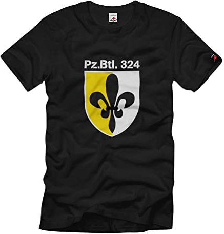 Pzbtl 324 Schwanewede Wappen Lilie Panzer Bataillon Bundeswehr T Shirt #1987