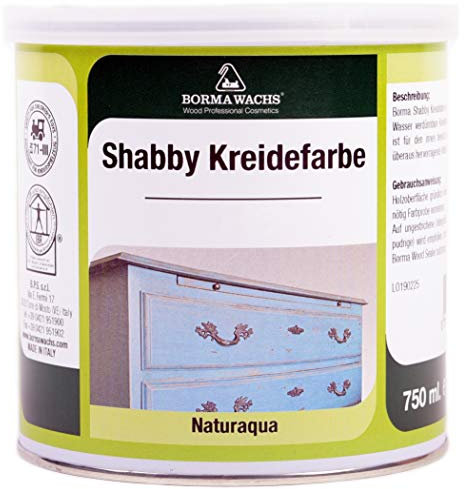 Shabby Chic Möbel Kreidefarbe matt Landhaus Stil Vintage Look 750ml (HIMMEL BLAU - 142)