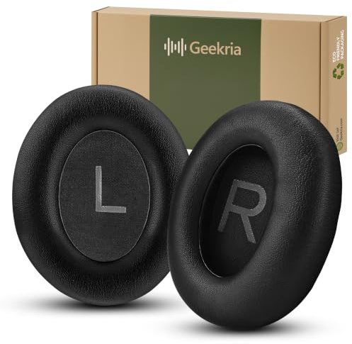 Geekria QuickFit Ohrpolster für Bose 700/NC700, Proteinleder, Schwarz