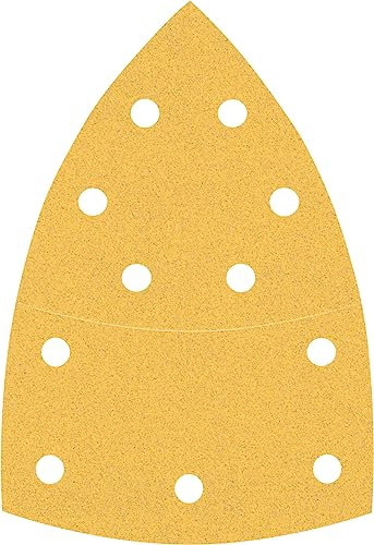 Bosch Professional 10x Expert C470 Sandpaper (for Hardwood, Paint on wood, 102x62, 93 mm, Grit 120, Accessories Multi Sander)