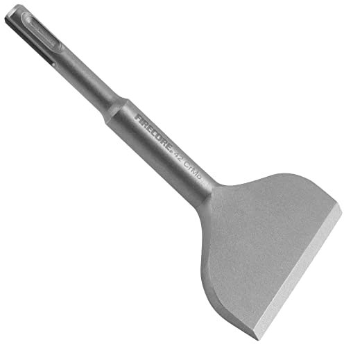 Firecore Scalpello SDS Plus, 165 mm x 75 mm, acciaio speciale 42CrMo, scalpello per piastrelle per martello SDS Plus, scalpello largo - FS22365