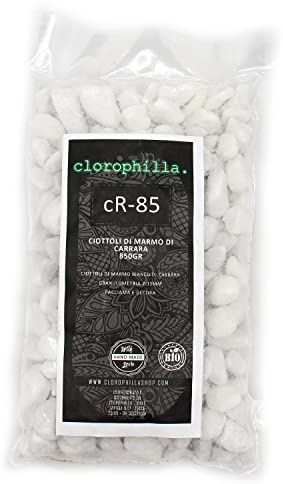 Guijarros de mármol blanco de Carrara - tamaño de grano 7-15 mm - decoración de jarrones transparentes - 850gr