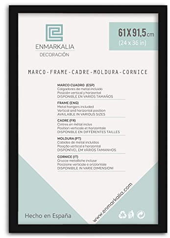 Enmarkalia Marco poster 61 x 91,5 cm - color Negro (moldura 30x15 mm) X1 Ud.