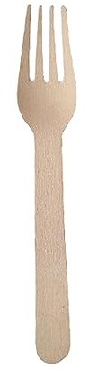 1000 tenedores desechables de madera 165 mm compostables y biodegradables