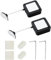 I3C Cerradura de Cable de Seguridad retráctil, Cuerda antipérdida con mando a Distancia, Cerradura de Cable de Hardware, Cerradura de Seguridad con mando a Distancia para TV, DVD (2Pcs)