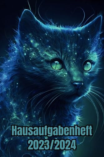 Hausaufgabenheft 2023/2024 katzen: Wochenplaner mit Raum für Notizen und persönliche Programme August 2023 - Juli 2024 , Ideal für Mädchen, Jungen und Teenager