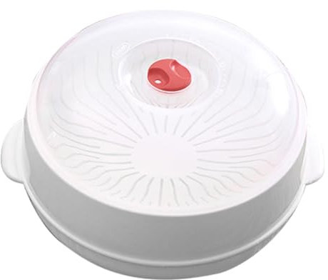 MAGICLULU Mikrowellen Dampfgarer Für Gemüse Und Reis Hitzebeständig Aus Langlebigem Kunststoff Mit Luftlöchern Im Deckel Für Schnelles Kochen in Mikrowelle Vielseitig Einsetzbar