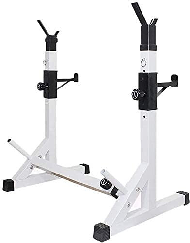 GIGBIRD Squat Rack Verstellbares Squat Rack Gewichtheben Bankdrücken Freihantelständer Squat Rack Ständer - Tragbares Langhantelregal, verstellbares Bankdrücken Ra