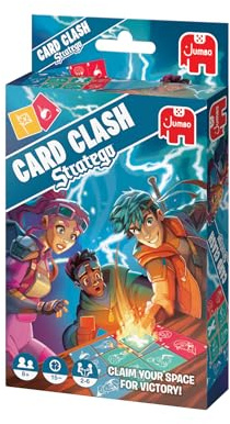 Jumbo Stratego - Card Clash - Kartenschlacht - Kartenspiel | Ab 8 Jahren. 2-6 Personen, Blau und Rot