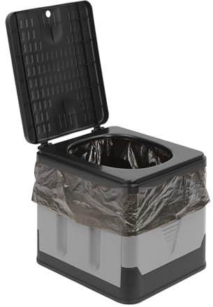 Wiyuer Klappbar Campingtoilette Mobil Toilette Trockentoilette Camping WC Campingplatz Tragbare und Clean Trenntoilette mit Müllsack für Outdoor Camping Festival Zelten bis 100kg