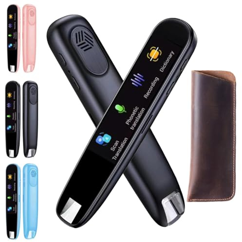 Translator Pen 2.0, Scan Reader Pen, Scansense AI Smart Pen, OCR Digital Translator Pen, 112 Language Translation Scanning Reading Pen, Multipurpose Translation Pen, Real Time Translator Pen (Black)